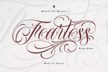 Fearless Stylish Tattoo Font