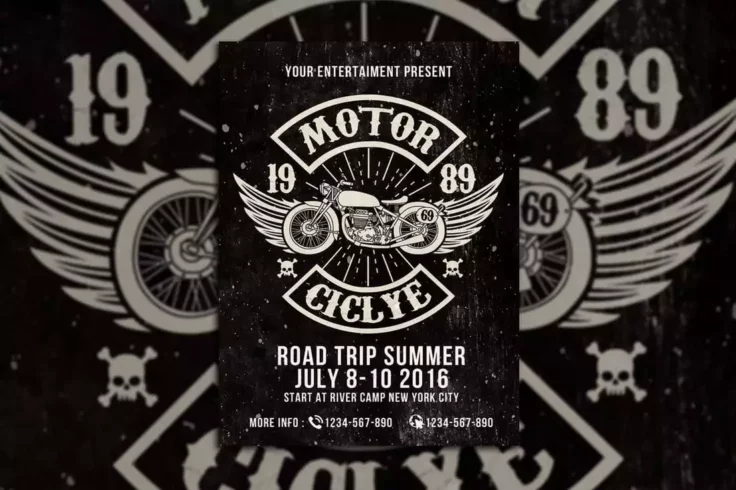 View Information about Motorcycle Club Event Flyer